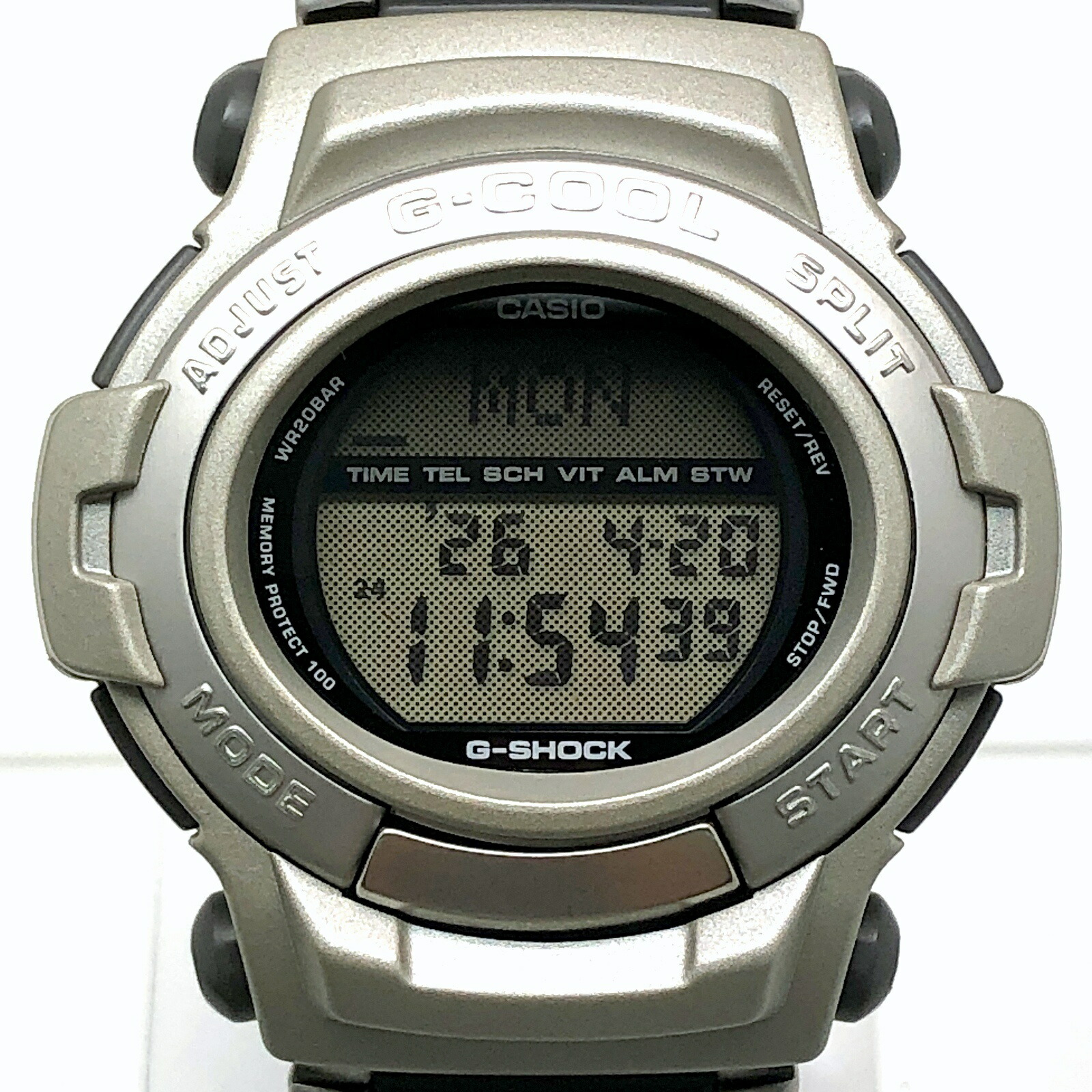 G-SHOCK ジーショック CASIO カシオ ウオッチ GT-008CJ-1 G-COOL G冷やりとした コンポジットバンドモデル 金属元素×脂ダンス楽隊 メタリックテイスト メッシュ状液晶 流行り物系 丸型 楕円面型形体 1998年6月発売 三国ケ丘店 IT1QF1QPUNYV 【中古】