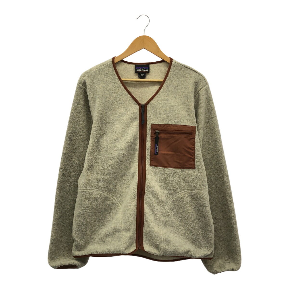 patagonia パタゴニア 大きさM 22AW Synch Cardigan シンチラカーディガン メンズ ベージュ ユニ一発やる ベージュ 22975FA22 三国ケ丘店 ITCV9BES90ZO 【中古】 RM5393M