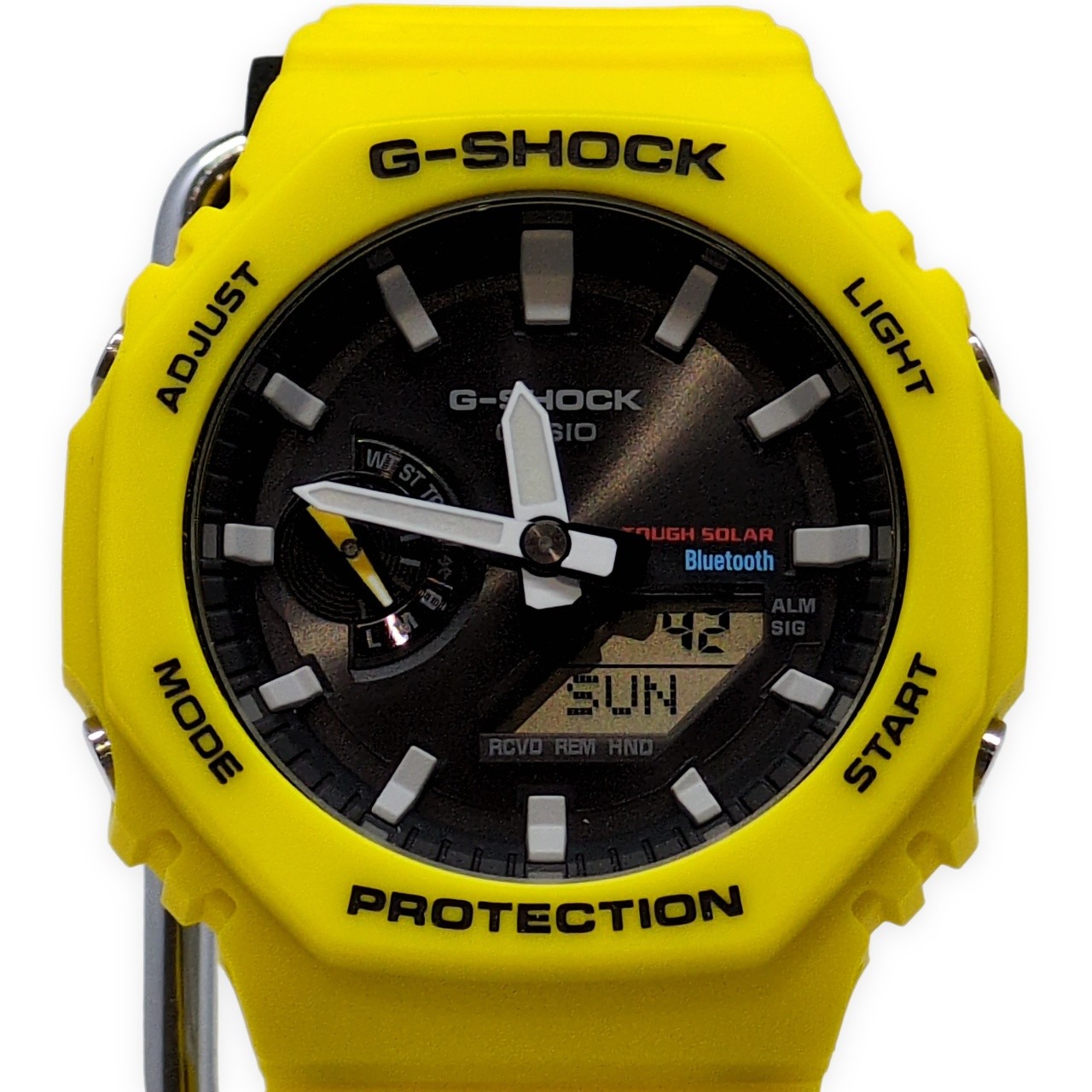 G-SHOCK ジーショック CASIO カシオ ウオッチ GA-B2100C-9A 手ごわいソーラー Bluetooth積み上げる 可動性繋がり オクタゴンケース カシオーク材 刷り直す黄色 アナデジ 2022年5月発売 貝塚店 ITHWZIZDWIUQ 【中古】
