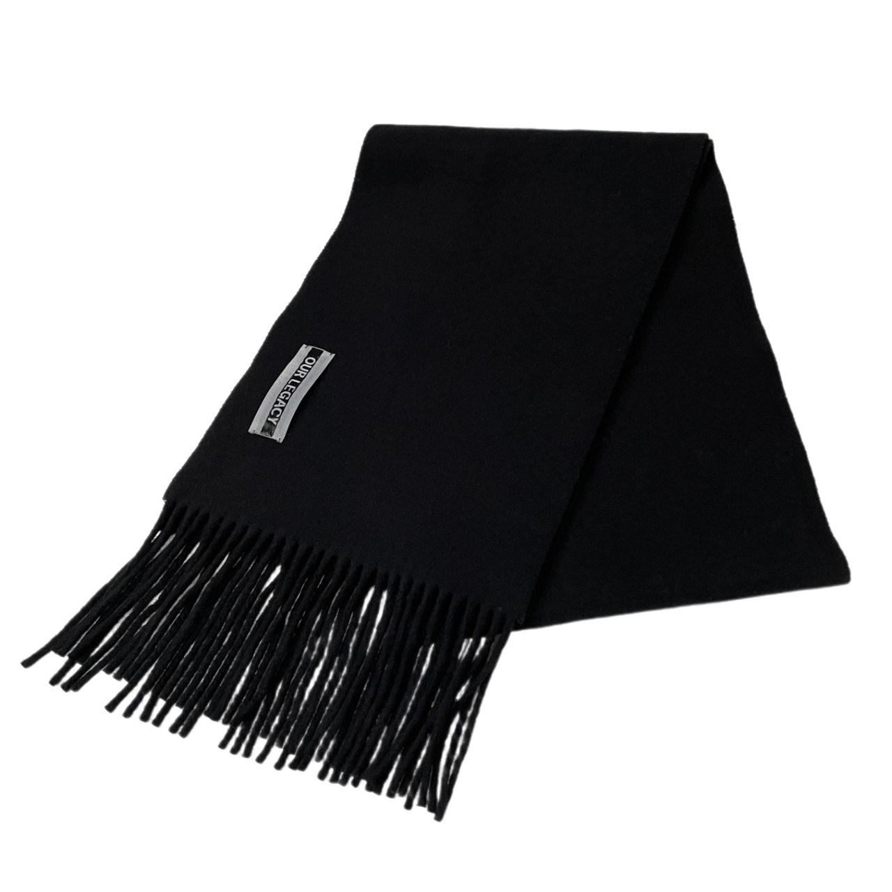 OUR LEGACY 24AW BLACK DOUBLE WOOL ESTATE SCARF ウールフリンジ大判マフラー スカーフ ストール 服飾小物 雑貨 定価39,600円 アワーレガシー メンズ レディース ユニセックス 三国ケ丘店 ITYD4XTN5F38 【中古】 RM5608I｜NEXT51店