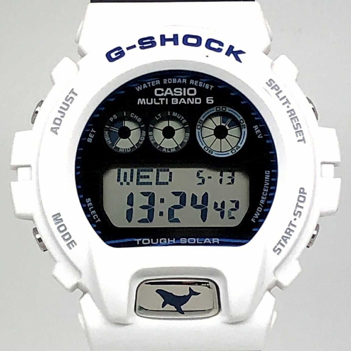 G-SHOCK ジーショック CASIO カシオ 腕時計 GW-6905K-7A イルクジ2025 電波ソーラーモデル LEDバックライト ザトウクジラ ホワイト&times;ディープブルー ネイビー ICERC アイサーチジャパン イルカクジラ 6900シリーズ 2025年8月発売 三国ケ丘店 IT09WGNXIJ5W 【中古】｜NEXT51店