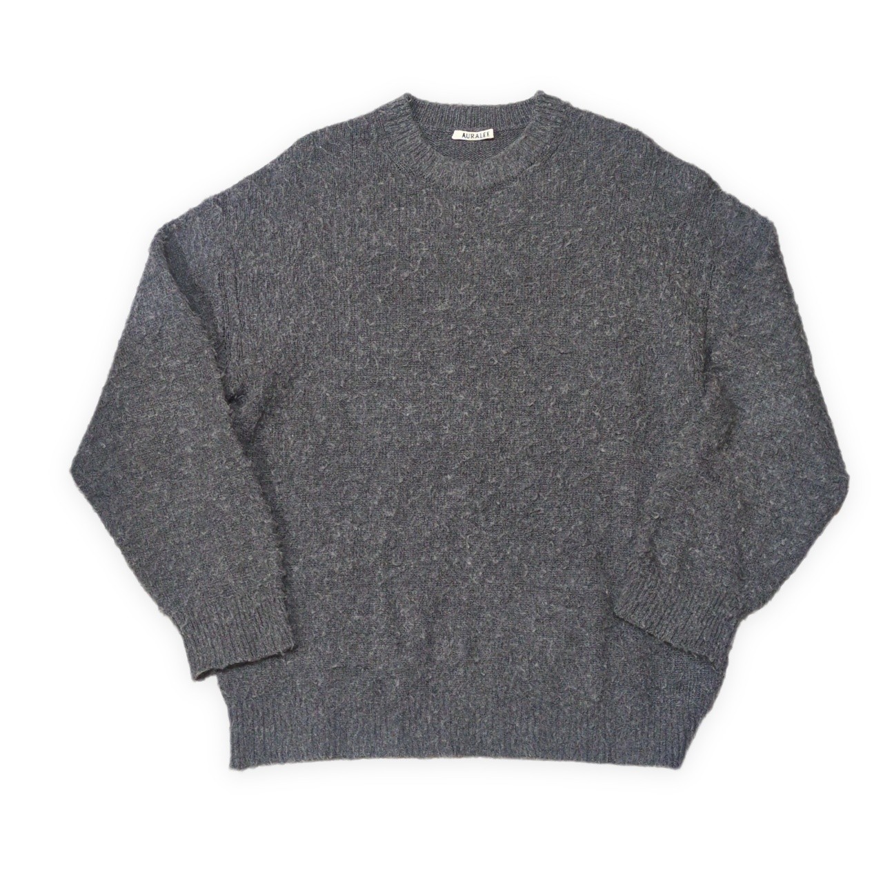 AURALEE オーラリー 24AW BRUSHED WOOL CASHMERE SILK KNIT P/O シャギーニット 労働者の一団首っ玉 スウェーター 毛糸 カシミール 絹地 貝塚店 ITO0VM17PNG6 【中古】 RK2831D