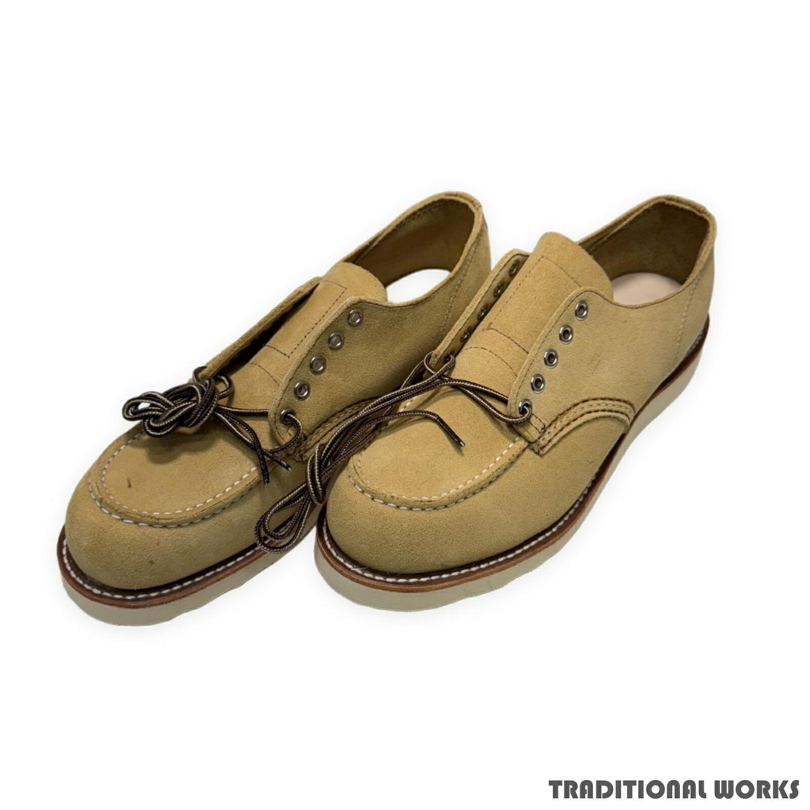 Red Wing レッドウィング 8079 クラシックモックオックスフォード ファクトリーセカンド US10D ベージュ スエードクロス USA製 28珊好いかげんに ホーソーン「アビリーン」ラフアウト 三国ケ丘店 ITZH0NENVUAG 【中古】 RM3069TK