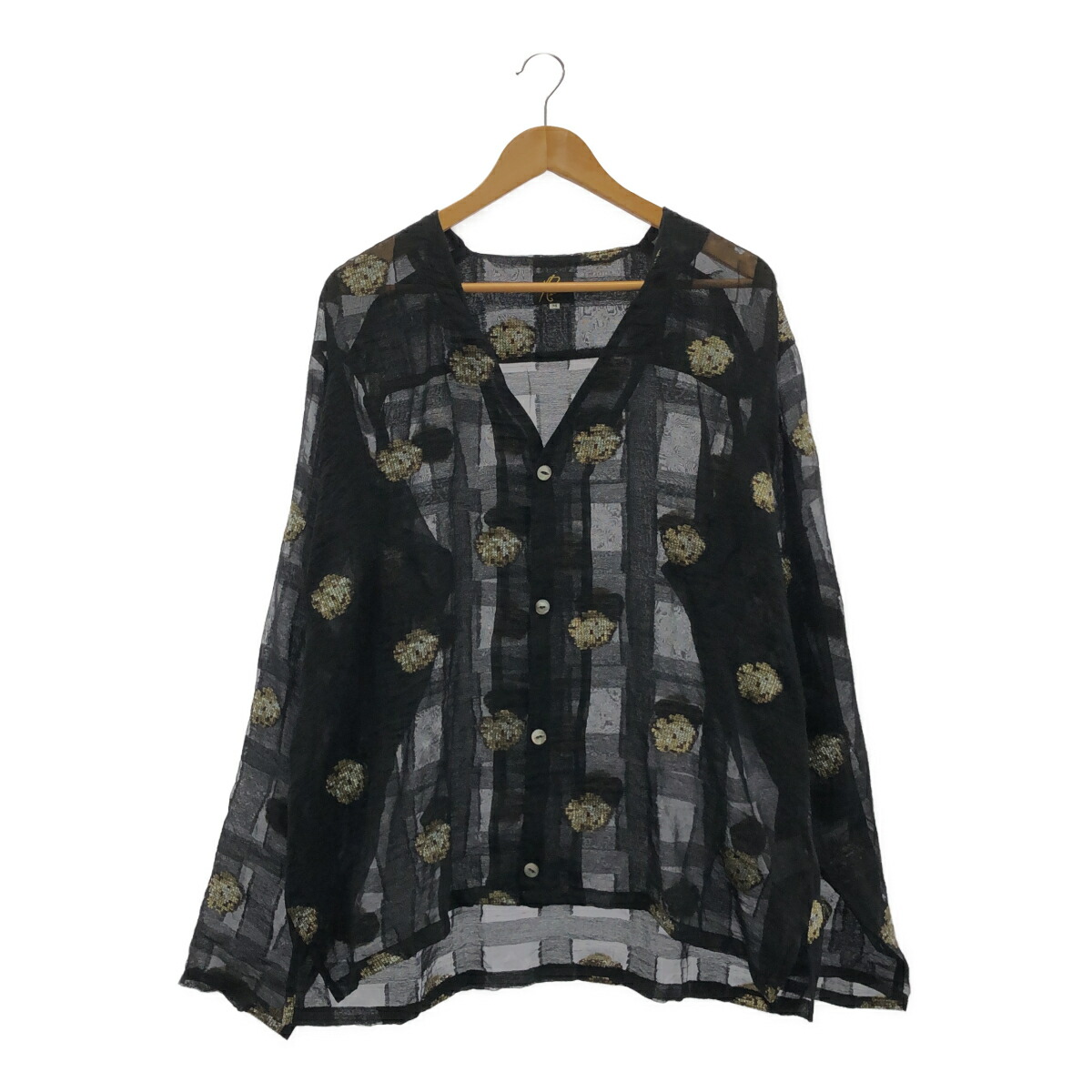 Needles ニードルズ 大きさM Cardigan Jacket CU/C/N/PE Oriental Lame Jq. MR116 引き舟付 通貨価値40,700円 ジレー プルオーバー上衣 三国ケ丘店 ITMZDH9JDJO7 【中古】 RM5415M