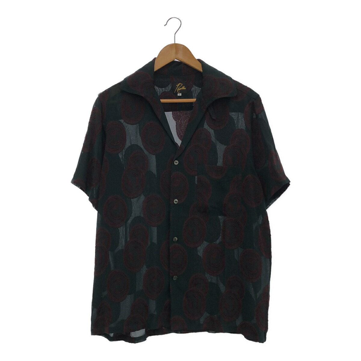 Needles ニードルズ サイズS 25SS Italian Collar S/S Shirt R/PE Ring Cut Jq QV123 タグ付 定価34,100円 イタリアン カラーシャツ PURPLE GREEN レーヨン ポリエステル 日本製 三国ケ丘店 IT00E18ARSNH 【中古】 RM5414M｜NEXT51店