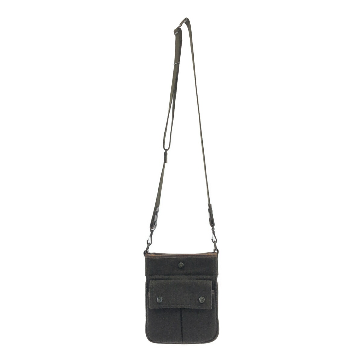 PORTER 70th Anniversary TWEED SHOULDER BAG 70周年制限事項 ツィードショルダーバッグ 羊毛ツイード出どころ 本革 レア 吉田鞄 男女兼用 三国ケ丘店 ITVXBRXFGN5E 【中古】 RM5243M