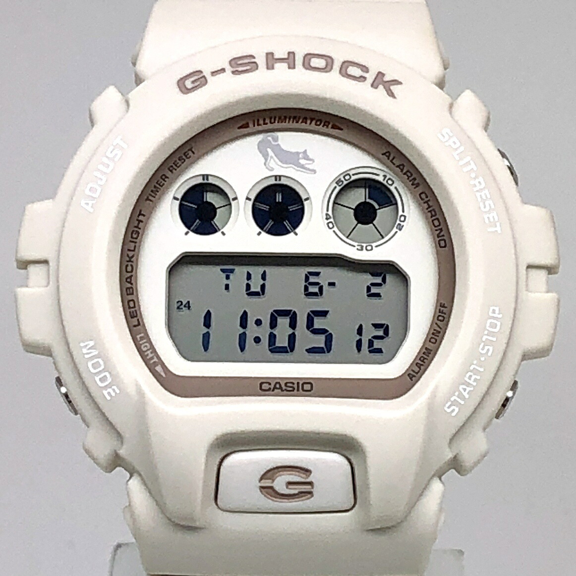 G-SHOCK ジーショック CASIO カシオ ウオッチ DW-6900SHB-7 SHIRO-SHIBA 白柴 柴犬主題 二色造り上げるダンス楽隊 LEDうしろ側ともし火 象牙色 日本製 2024年9月発売 三国ケ丘店 IT4FMXWQF85O 【中古】
