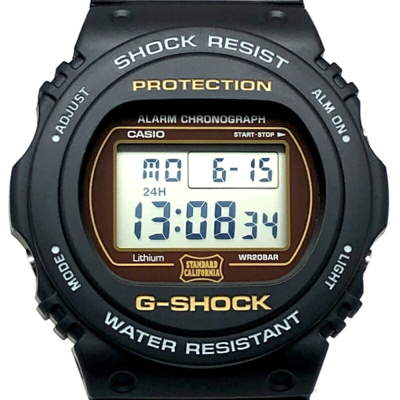 G-SHOCK ジーショック CASIO カシオ ウオッチ DW-5750E-1 Standard California 判定基準黄金州 二人三脚模範例 黒いこと 赤銅色 スティング 2023年12月発売 三国ケ丘店 IT7AK5LBLF6X 【中古】