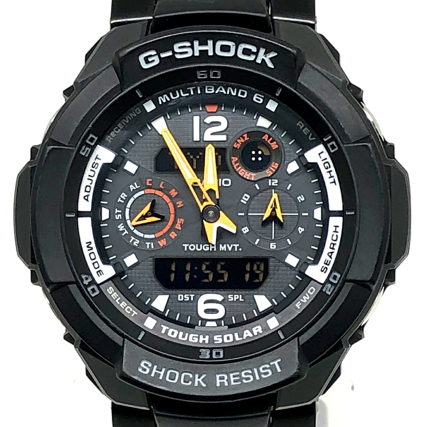 G-SHOCK ジーショック CASIO カシオ 腕時計 GW-3500BD-1A SKY COCKPIT スカイコックピット 電波ソーラー タフソーラー マルチバンド6 耐衝撃・耐遠心重力構造 LEDライト メタルバンド ブラック アナデジ 2010年10月発売 三国ケ丘店 ITOJGXTFTL5A 【中古】｜NEXT51店 15,096円