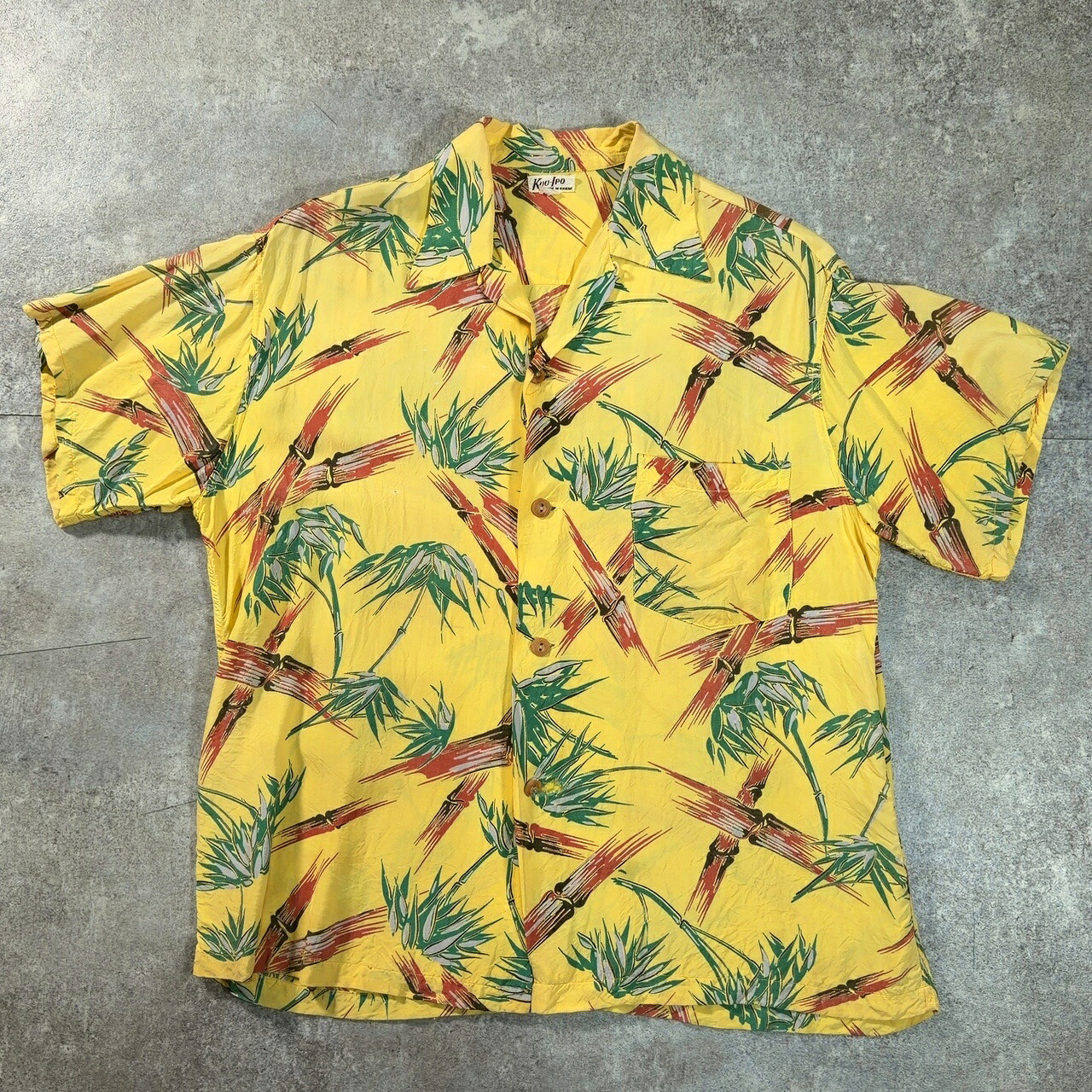 40&rsquo;s 50's KUU-IPO クウイポ ハワイアンシャツ banboo HAWAII アロハシャツ バンブーボタン vintage ヴィンテージ 貝塚店 ITK7Y6R7YY80 【中古】 RK478KO｜NEXT51店