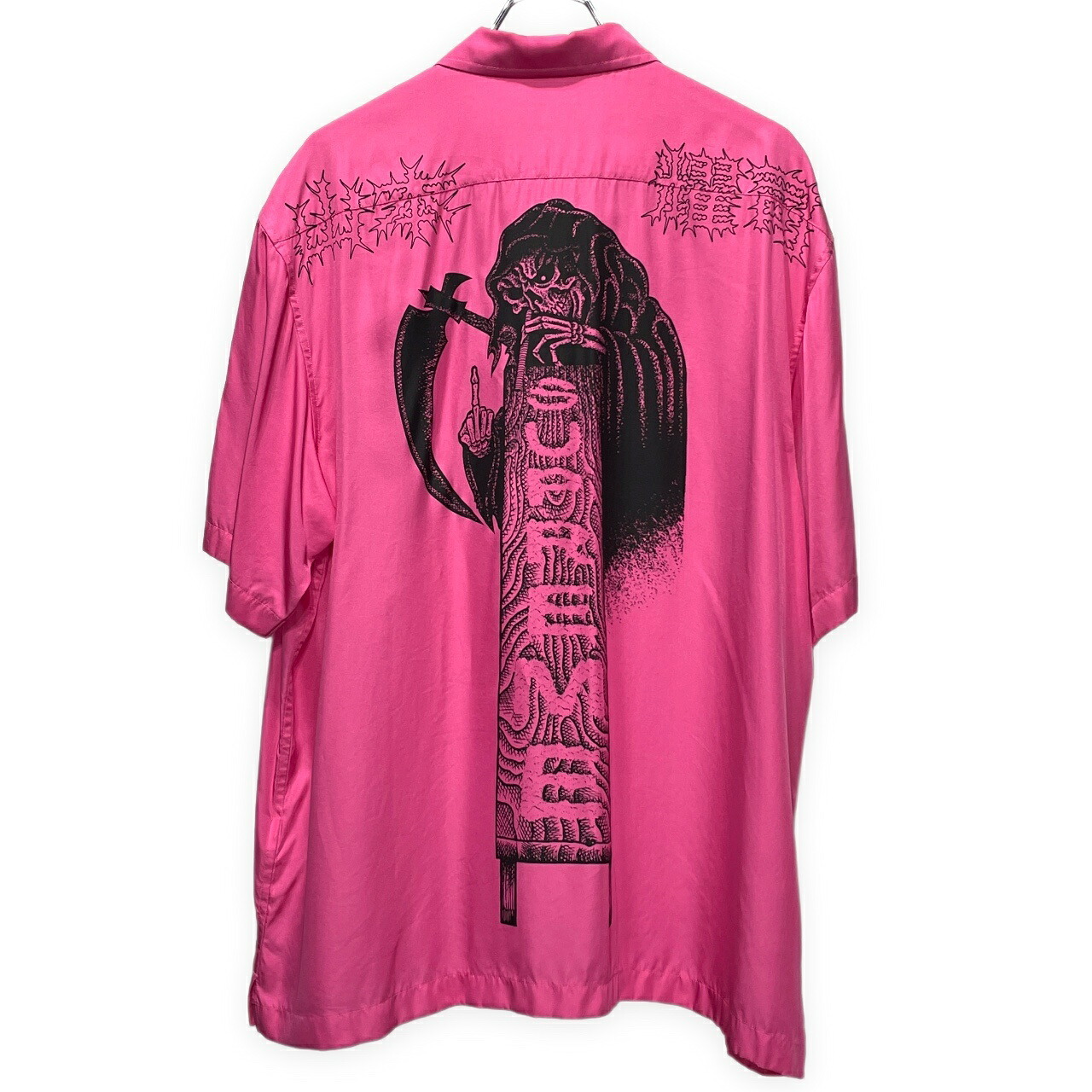 Y's &times; Supreme 25AW Silk Zip Up S/S Shirt シルクレーヨンスカルプリントジップアップシャツ 半袖 ブラウス トップス Yohji Yamamoto ヨウジヤマモト ワイズ シュプリーム メンズ 三国ケ丘店 ITVDX2K3R9PJ 【中古】 RM5846I｜NEXT51店