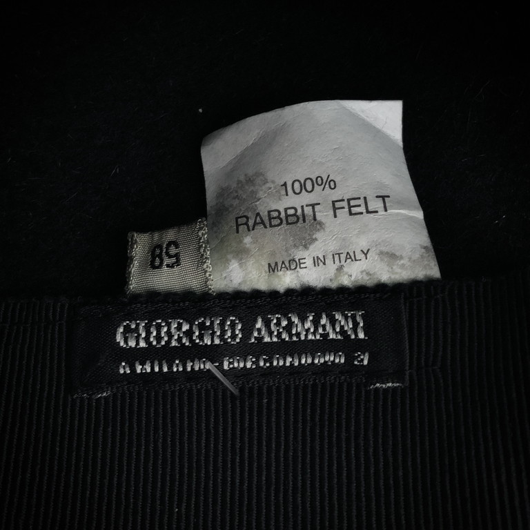 高品質ずっと気になってた のワイドブリムラビットファーハット レディース キャップ ハット 黒ラベル ジョルジオアルマーニ 三国ケ丘店 Armani 帽子 Rm1226i Next51店 It68rjkfi72o エンポリオアルマーニ 帽子 It68rjkfi72o メンズ Giorgio Armani Emporio 中古 ハット