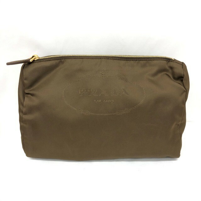 Prada ナイロンキャンバス マルチポーチ バッグ ロゴ 化粧ポーチ プラダ 化粧品入れ ブロンズ 小物入れ マルチケース ロゴ コスメポーチ レディース メンズ T東大阪店 Itag1vmt8n8o 中古 Ryb68 Next51店