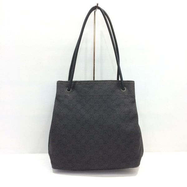 Next51 Mikunigaoka 104846 Rmb786 Made In Gucci Shoulder Mikunigaoka 104846 Rmb786 Made In Gucci Shoulder Bag 101341 Shawl Tote Leather Black Whole Pattern Gg Canvas Lady S Italy