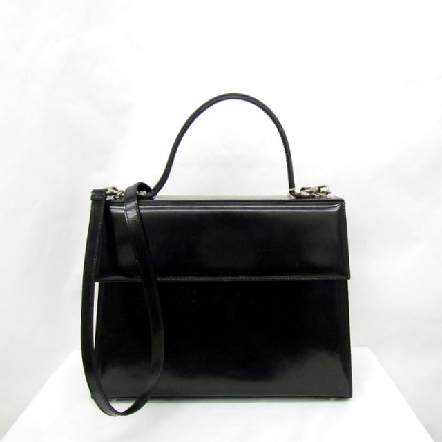 Take Ganni Versace Gianni Handbag Shoulder Bag 2way Sling Body Slant Black Silver Medusa Lady S Higashiosaka 304730 Ryb1585