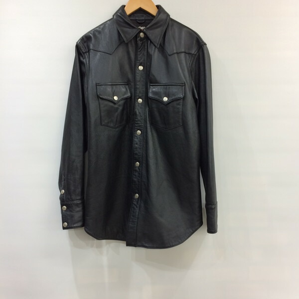Mikunigaoka 340619 Rm1001t Made In Harley Davidson Leather Western Shirt Outer Jacket Coat American Casual Black Men M Korea