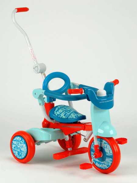 ◆ベネトン◆BENETTON　カジキリ機能付簡単折畳み三輪車（オレンジ／ブルー） Oritrio Tricycle　10P23oct10KYAHACBRAKYAHACプレゼント　可愛い　子供