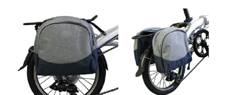 楽天市場 Dahon 純正ダホン オプションパーツ Accessory アクセサリー リアキャリアバッグ ブルーxグレー Rear Carrier Bag ブルーxグレー ｎｅｘｔ Cycle