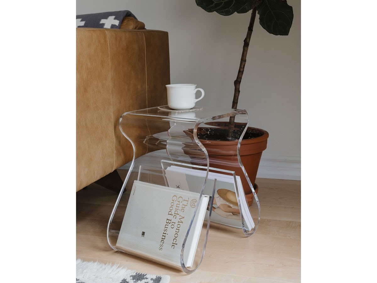 umbra アンブラ マジノスツール マガジンラック クリア スツール 椅子