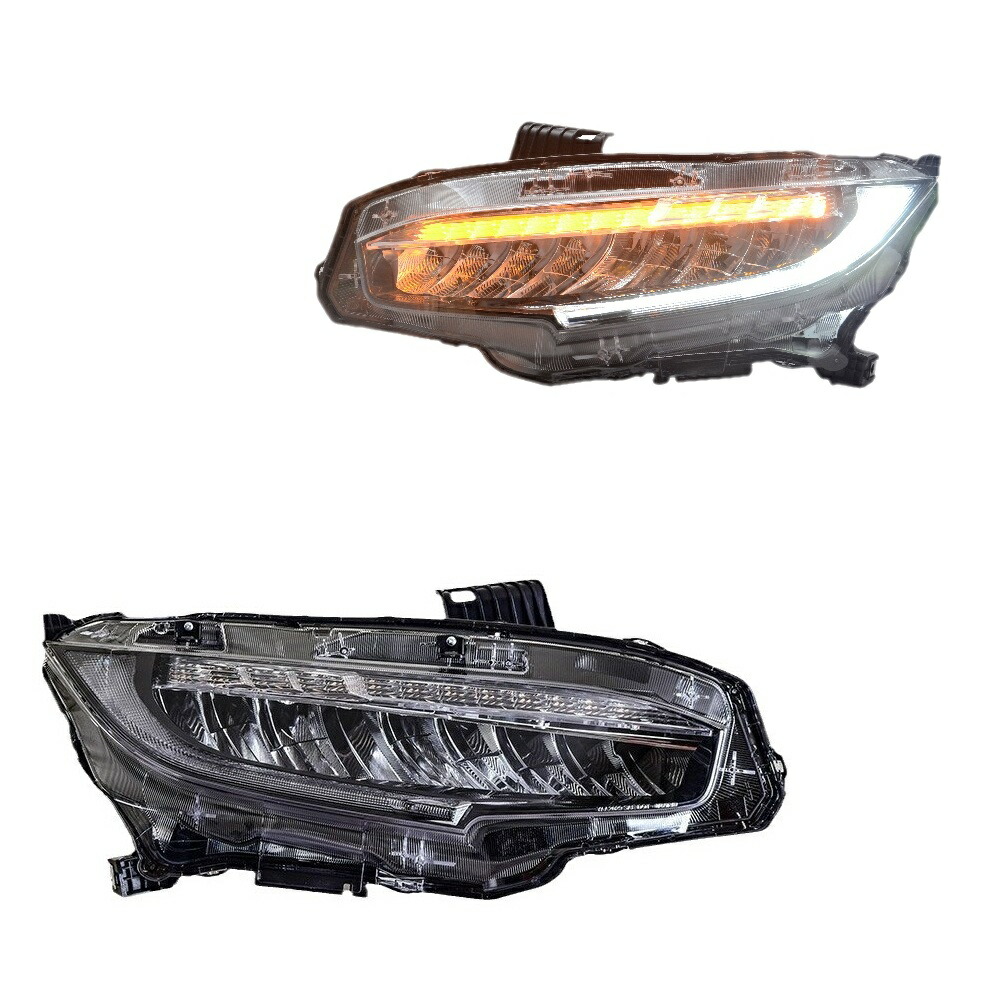 シビック FK8 FK7 FC1 LED ヘッドライト 左右 ヘッドランプ シーケンシャルウィンカー ホンダ AKD C