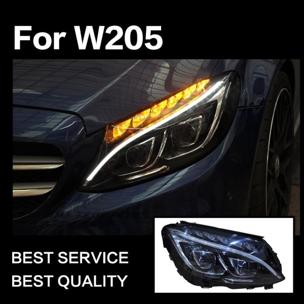 ヘッドライト メルセデス・ベンツ Cクラス W205 LED '14-'18 クリア AKD｜ジャパンネット部品