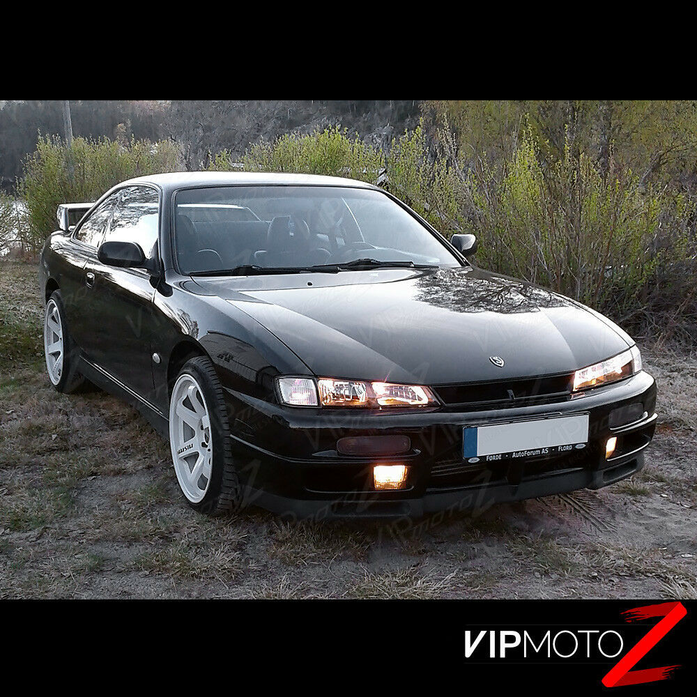 Vipmotoz製 日産 シルビア S14 Srde Srdet 97 97 ヘッドライト クリア ブラック Rockridgefamilymed Com