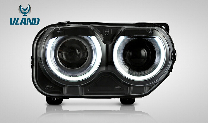 ヘッドライト ダッジ DODGE チャレンジャー LED '15-'19 SE R/T クリア 正規品 VLAND