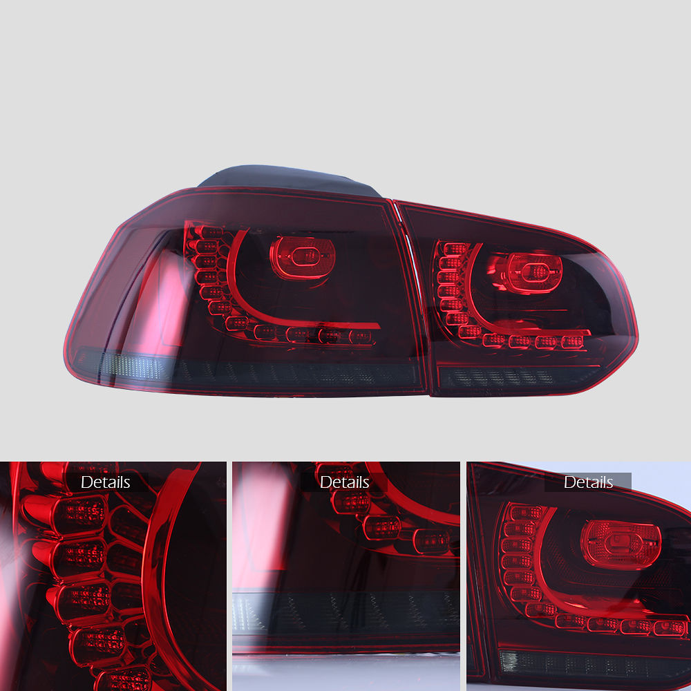 テールライト フォルクスワーゲン 5K ゴルフ MK6 テールランプ LED GOLF6 シーケンシャルウィンカー スモーク VLAND|ジャパンネット部品