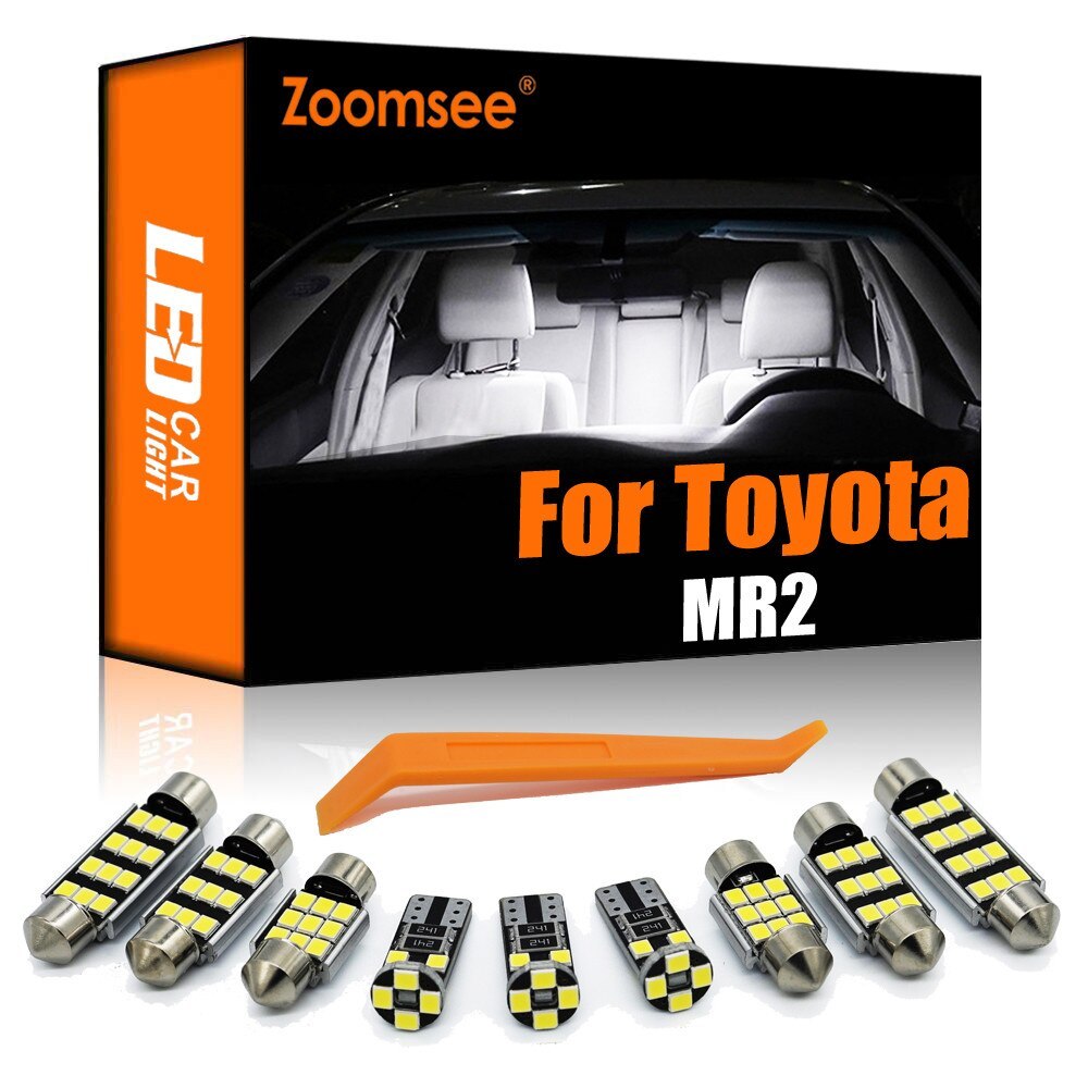 ルームランプセット AW10 MR2 LED 1台分セット '84-'89 超高輝度LED 簡単取付 取付工具付 トヨタ Zoomsee