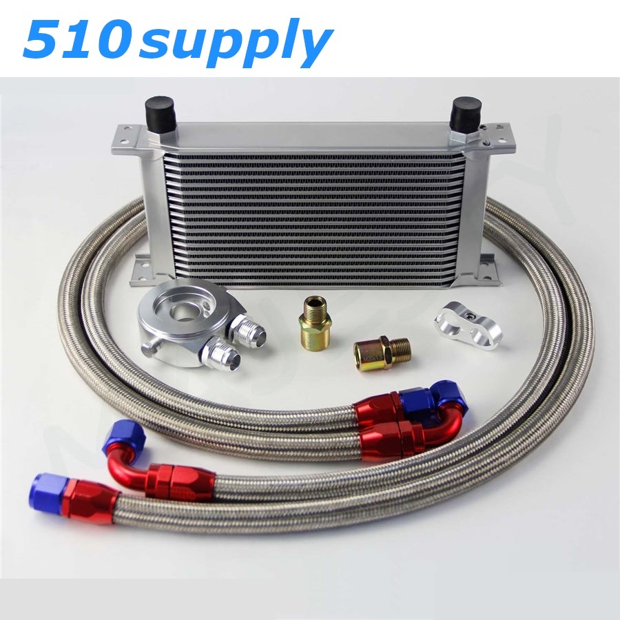 オイルクーラー HCR32 ECR33 ER34 スカイライン 19段 汎用 type1 シルバー RB20DET RB25DET CSKS|ジャパンネット部品