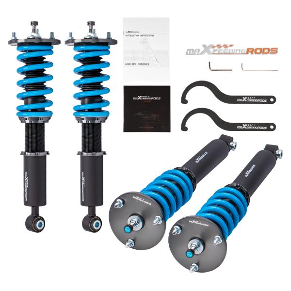 車高調 サスペンション セルシオ UCF10 UCF11 10系 トヨタ 全長調整式 フルタップ 24段減衰 Maxpeedingrods ブルー HG 74,246円