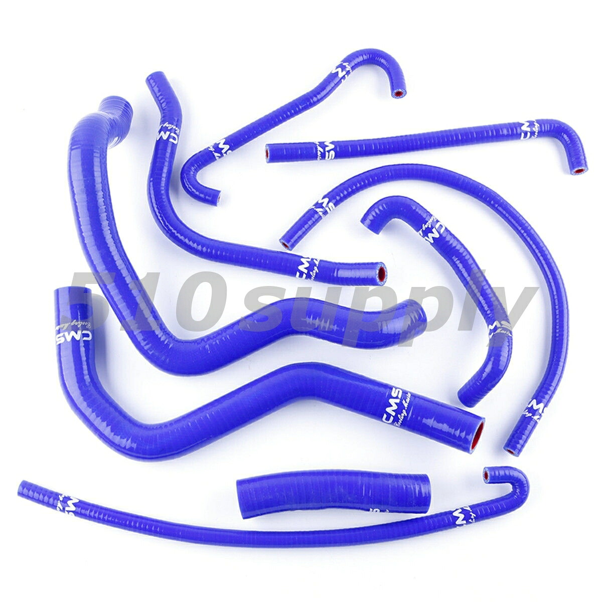 ラジエターホース GSX-R750 GR7JA GSXR750 '04-'05 K4 K5 クーラントホースセット ブルー スズキ CMS|ジャパンネット部品