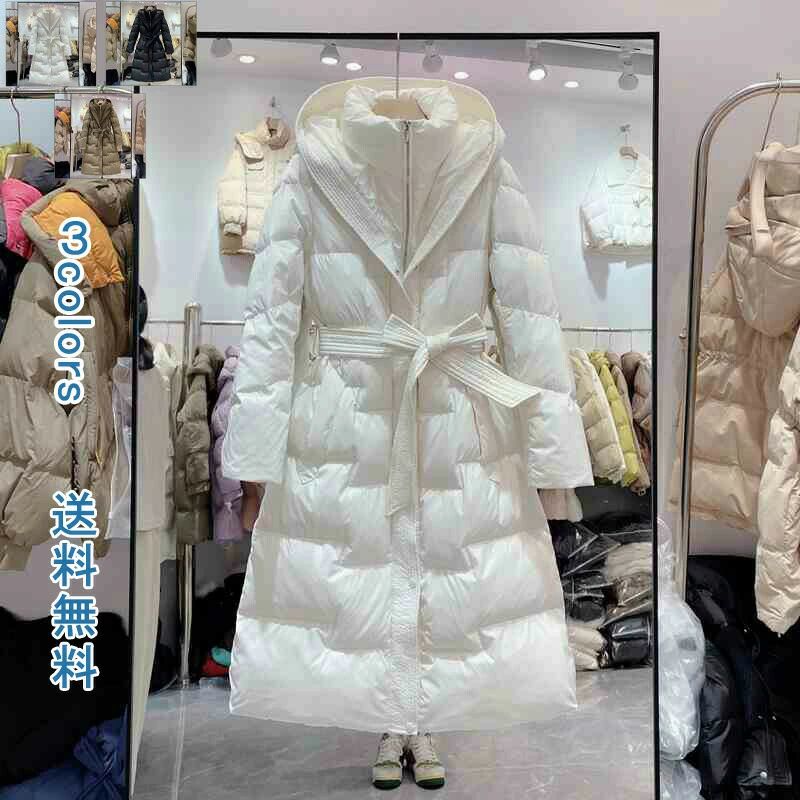 フード付き 防寒着 着痩せ 体型カバー 防寒性抜群 防風 冬用 厚手 ロングコート 防寒 冬 アウター 大きいサイズ きれいめ レディ 11,935円