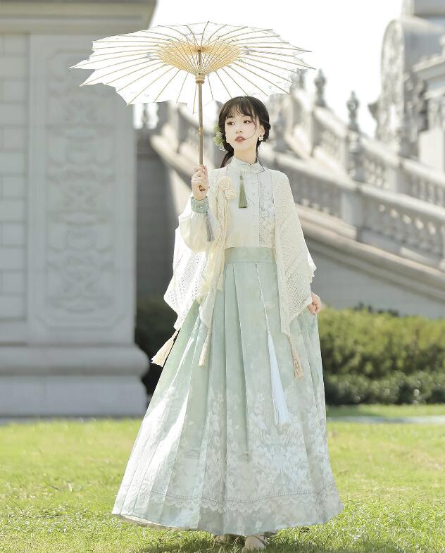 レディース チャイナ服 結婚式 中華服 漢服 フォーマル コート+長袖シャツ+マキシ丈スカート ピアノ イベント プリンセ