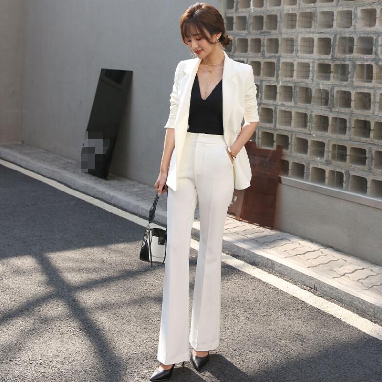 2点セットスーツ ビジネス 長袖ジャケット+パンツ フォーマル 通勤 OLオフィス 制服 秋春冬 着痩せ
