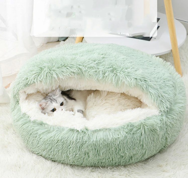 もこもこ あったかグッズ グッズ ベッド ふわふわ あったか かわいい ハウス ベッド ペット ソファー 冬 ペットベッド ドーム ペ 7,063円