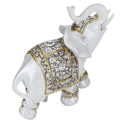 楽天市場】象 置物 ぞう 風水 ゾウ 金の象 ラインストーン装飾 最大長