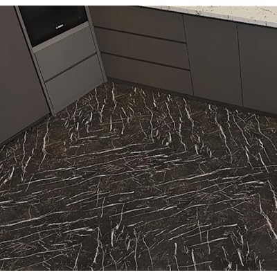フロアタイル フローリングシート 置くだけ 24枚入り 約3畳 大理石調 45.7cm×45.7cm 厚手1.5mm 接