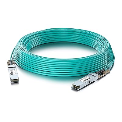 100G QSFP28 AOCケーブル アクティブ 光ケーブル 100GBASE to QSFP28(EDR) OM3 AOC JNP-QSFP28-AOC-5M互換 5m