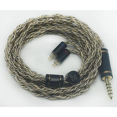 【-Jupiter】2pin4.4粍リケーブル 4芯金メッキと銀メッキとグラフェン線材 CIEM2pinイヤホンアップ オーディオ用アクセサリー-リケーブル-ヘッドホン・イヤホン用アクセサリー