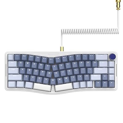 AKS068 ゲーミングキーボード アアリスレイアウト有線65%68仄めかしAS直線的赤軸万物の霊長科学技術 メカニカ 家電-その他