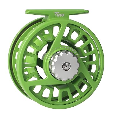 Maxcatch TINO 大アーバーのフライフィッシングリール 飛球木管 (緑であること, 5/6 wt)