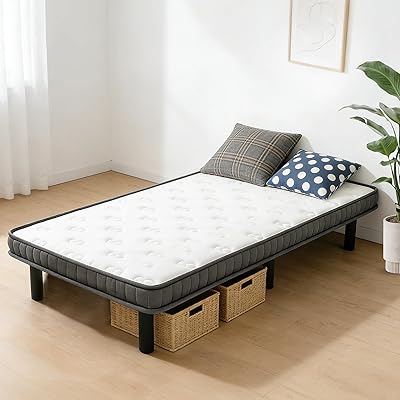 脚付きマットレスベッド シングル 耐荷重400kg 高密度ウレタン 3Dメッシュ通気素材 体圧分散 |NEXTMART