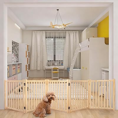 愛玩動物論理ゲート 木製犬論理ゲート  愛玩動物駒寄せ 高さ43珊 長さ304珊 置くだけ論理ゲート折りたたみ 倒