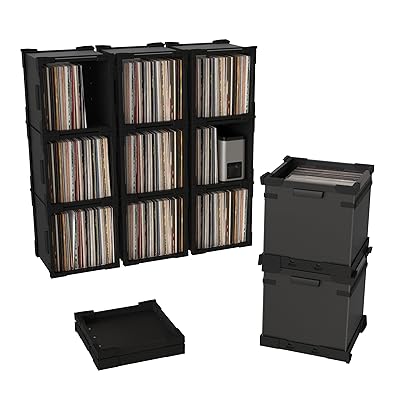 FlexiCube ビニールレコード盤納めるボックス席 ? 12inレコード盤用スタッキング式まとめ役