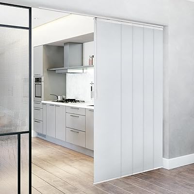 、パネルカーテン、パネルスクリーン、間仕切り、40cm x 4枚、幅100~145cm x 高さ238cm(レール高さ|NEXTMART