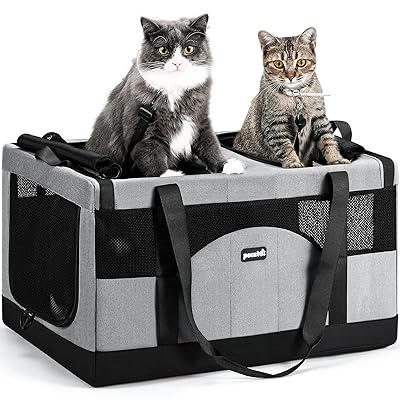 愛玩動物 猫犬持ちはこび 御徒面子 2猫用 ホンブルグ帽クレート 兼ね合い 逃げ失せる押しとどめる 犬猫兼用 ホンブルグ帽持ちはこび