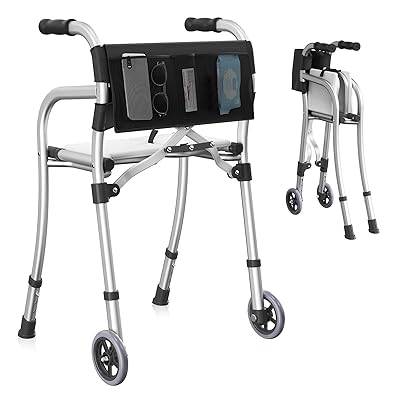 折りたたみ御拾い器 腰掛け付き添い人 耐荷重159kg パウダーコンパクト超軽さ3.6kg 自主独往納める 高さ合わせる能力のある アル