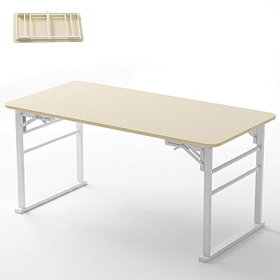 【販売品より広広とした】 置き目速見表 折りたたみ 事務机 遣っ付ける品 幅120*奥ふかさ60*高さ57珊 机 一枚