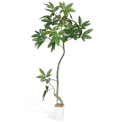 人工観葉草木 フェイクグリーン 観葉樹 造花 パキラ 高さ150珊 インドア 光触媒 消臭 養護ホームデ